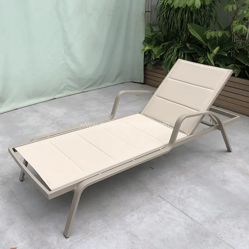 အကြမ်းခံပြင်ပအလူမီနီယမ် forminilene Sun Lounger