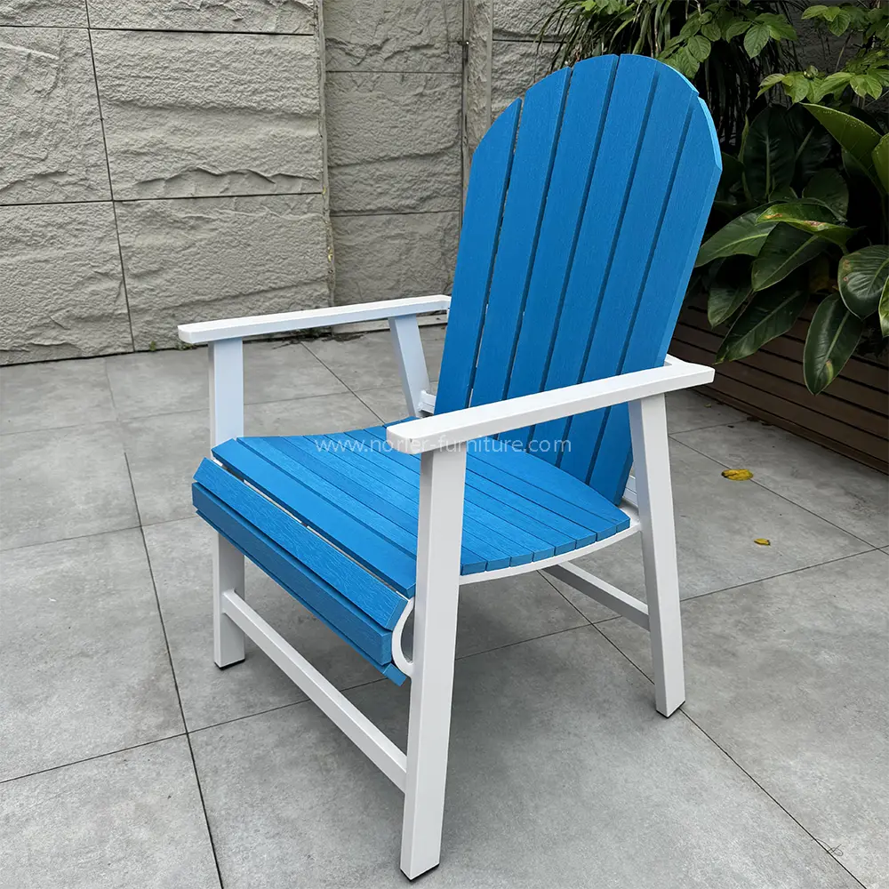 Outdoor Beach Pastic Wood Colorful Sun Lounge chair