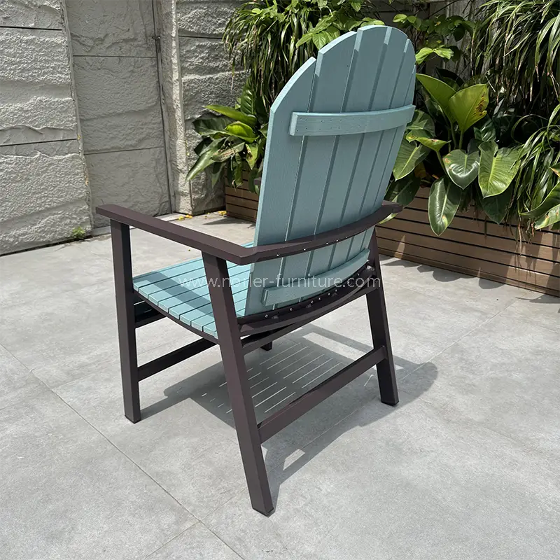 Outdoor Beach Pastic Wood Colorful Sun Lounge chair