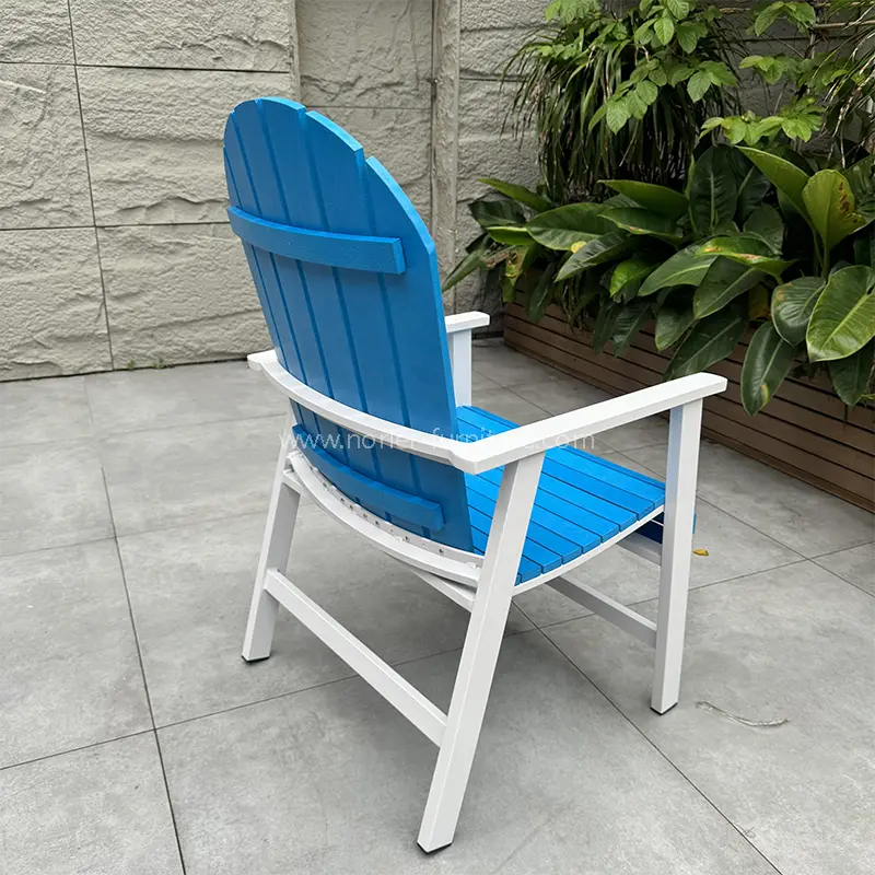 Outdoor Beach Pastic Wood Colorful Sun Lounge chair