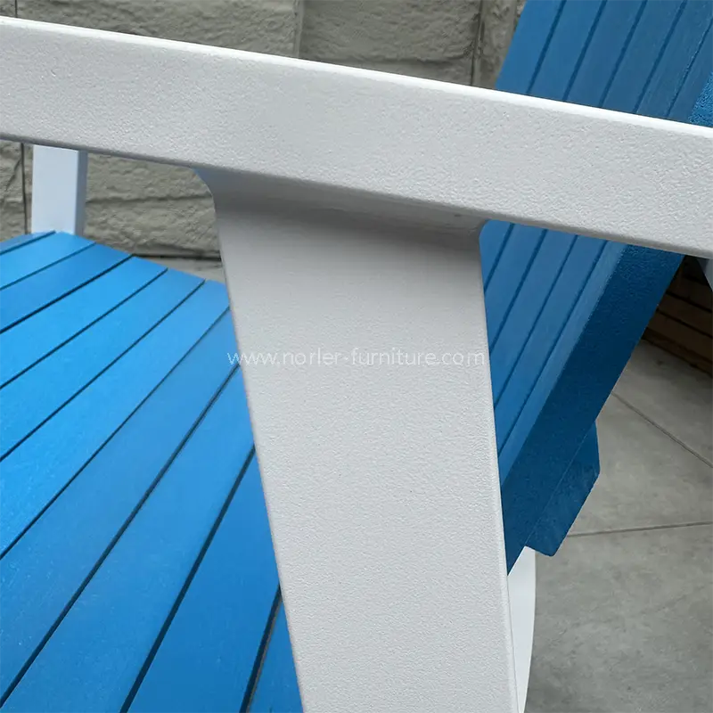 Outdoor Beach Pastic Wood Colorful Sun Lounge chair