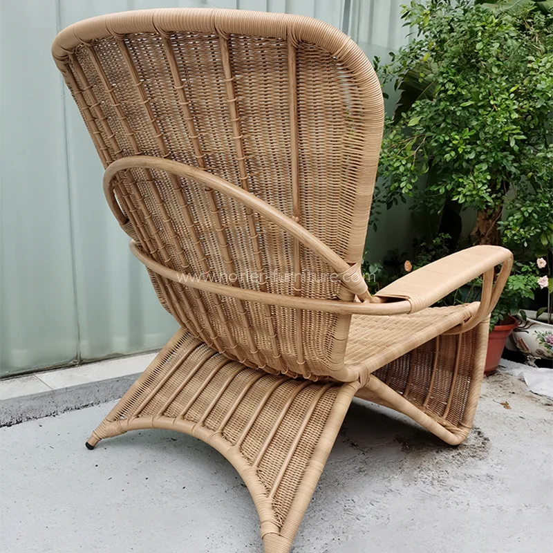 ခေတ်မီရေစိုခံ Outdoor Rattan ဥက်က chair ္ဌ