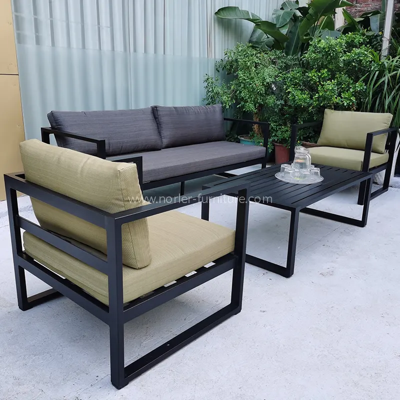Outdoor Aluminum အမှုန့်အစက်အပြောက်အထူကူဆီသို့ဆိုဖာ