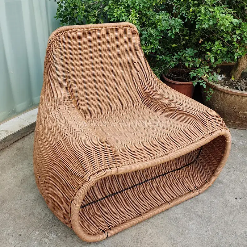 Outdooor Rattan ပရိဘောဂအပန်းဖြေကုလားထိုင်
