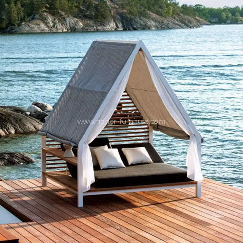 ပြင်ပအပန်းဖြေ Sunshade Sunshade Sunshade Aluminum frame frame ဖွဲ့စည်းပုံနေပူ